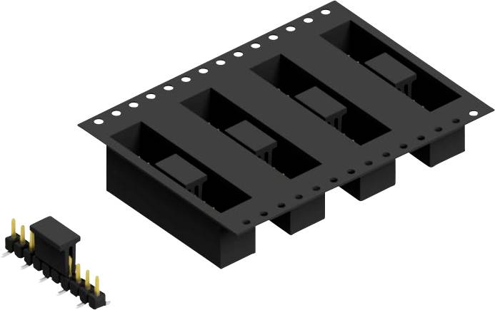 Fischer Elektronik Male header (standaard) Aantal rijen: 1 SL10SMD04010SBTR 250 stuk(s)-0
