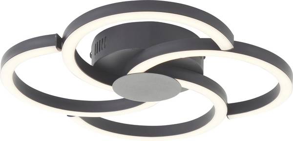 Brilliant G80660/06 Fico Plafondlamp LED LED vast ingebouwd  22 W Zwart