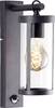 Brilliant Sidney 44291/06 Buitenlamp (wand) E27 Zwart, Transparant