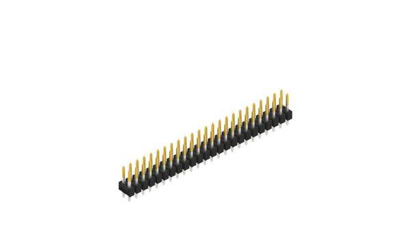 Fischer Elektronik Male header (standaard) Aantal rijen: 2 10053314 10 stuk(s)-0