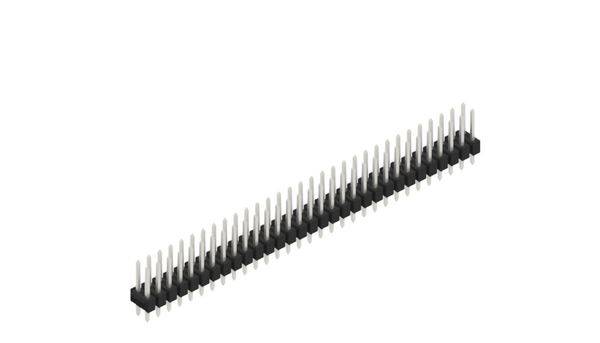 Fischer Elektronik Male header (standaard) Aantal rijen: 2 10055221 10 stuk(s)-0
