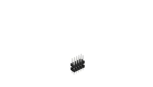 Fischer Elektronik Male header (standaard) Aantal rijen: 2 10057051 10 stuk(s)
