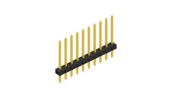 Fischer Elektronik Male header (standaard) Aantal rijen: 1 10062221 10 stuk(s)-0