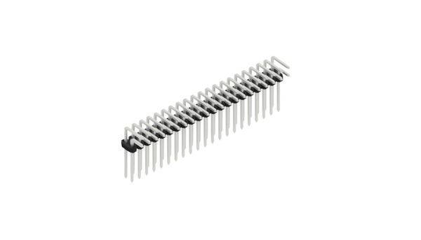 Fischer Elektronik Male header (standaard) Aantal rijen: 2 SLY408242Z 10 stuk(s)-0