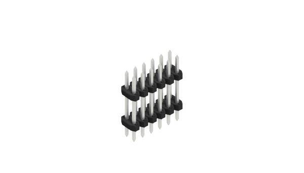 Fischer Elektronik Male header (standaard) Aantal rijen: 2 SLY608112Z 10 stuk(s)