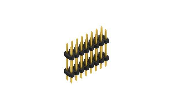 Fischer Elektronik Male header (standaard) Aantal rijen: 2 SLY608116G 10 stuk(s)-0