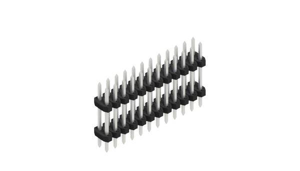 Fischer Elektronik Male header (standaard) Aantal rijen: 2 SLY608124Z 10 stuk(s)