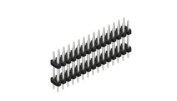 Fischer Elektronik Male header (standaard) Aantal rijen: 2 SLY608130Z 10 stuk(s)