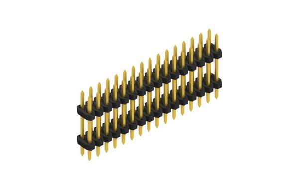 Fischer Elektronik Male header (standaard) Aantal rijen: 2 SLY608132G 10 stuk(s)