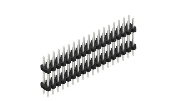 Fischer Elektronik Male header (standaard) Aantal rijen: 2 SLY608136Z 10 stuk(s)