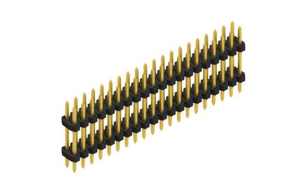 Fischer Elektronik Male header (standaard) Aantal rijen: 2 SLY608140G 10 stuk(s)