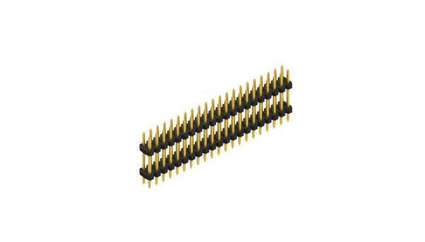 Fischer Elektronik Male header (standaard) Aantal rijen: 2 SLY608142G 10 stuk(s)