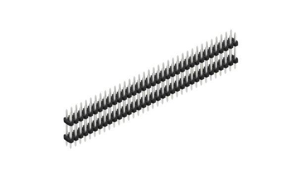 Fischer Elektronik Male header (standaard) Aantal rijen: 2 SLY608170Z 10 stuk(s)
