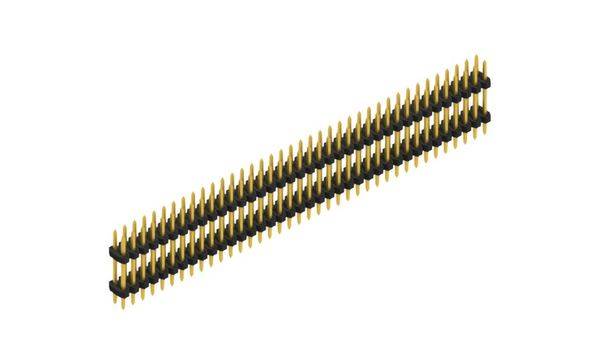 Fischer Elektronik Male header (standaard) Aantal rijen: 2 SLY608176G 10 stuk(s)-0