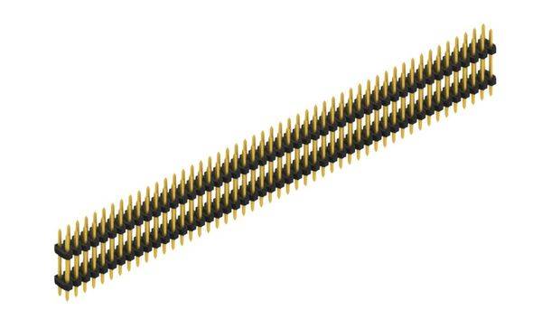 Fischer Elektronik Male header (standaard) Aantal rijen: 2 SLY608198G 10 stuk(s)-0