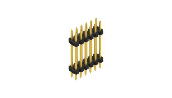 Fischer Elektronik Male header (standaard) Aantal rijen: 2 SLY612212G 10 stuk(s)-0