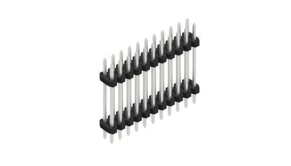 Fischer Elektronik Male header (standaard) Aantal rijen: 2 SLY612222Z 10 stuk(s)