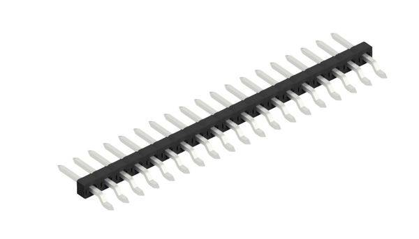 Fischer Elektronik Male header (standaard) Aantal rijen: 1 SLY9SMD04019Z 10 stuk(s)-0