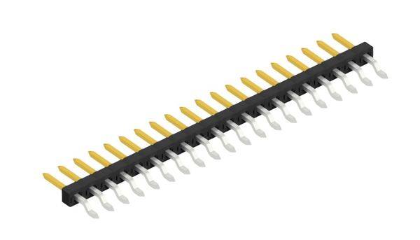 Fischer Elektronik Male header (standaard) Aantal rijen: 1 10063854 10 stuk(s)-0