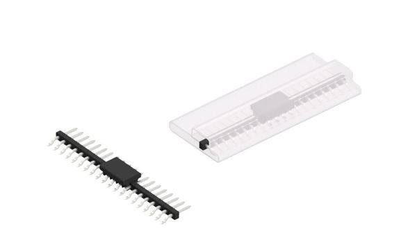 Fischer Elektronik Male header (standaard) Aantal rijen: 1 10063858 10 stuk(s)-0