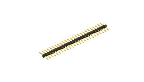 Fischer Elektronik Male header (standaard) Aantal rijen: 1 SLY9SMD04025G 10 stuk(s)