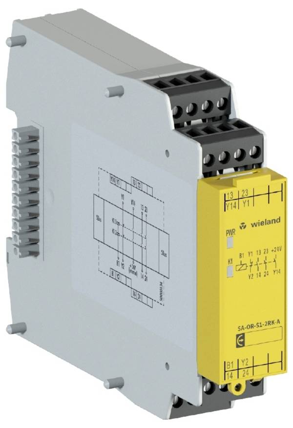 Wieland Electric R1.180.0320.0 SA-OR-S2-2RK-A DC 24V I/O-module Schroefklem