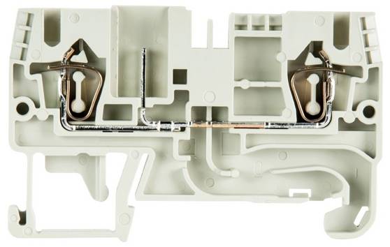 Wieland Electric 56.703.2355.0 Doorgangsklem 5 mm Trekveeraansluiting, Steekaansluiting  Grijs 100 stuk(s) Piece