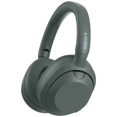 Draadloze, groene over-ear koptelefoon met merklogo aan de zijkant.