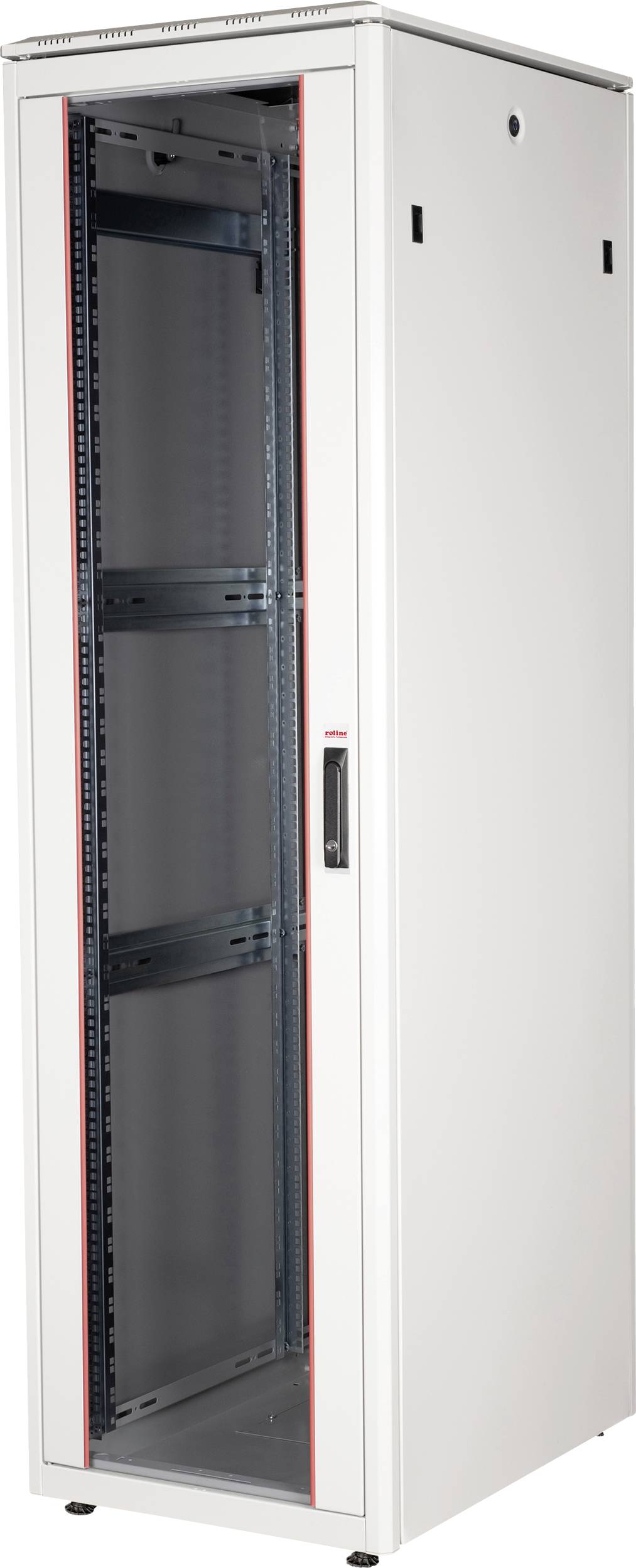 ROLINE 19-inch netwerkkast Pro 42 U, 600x800 BxD Glazen deur grijs
