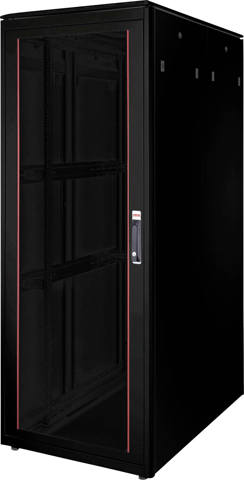 ROLINE 19-inch netwerkkast Pro 42 U, 800x1200 BxD Glazen deur zwart