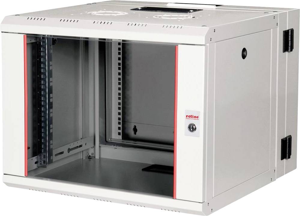 ROLINE 19-inch wandbehuizing Pro 7 U, 600x600 BxD tweedelig draaibaar grijs