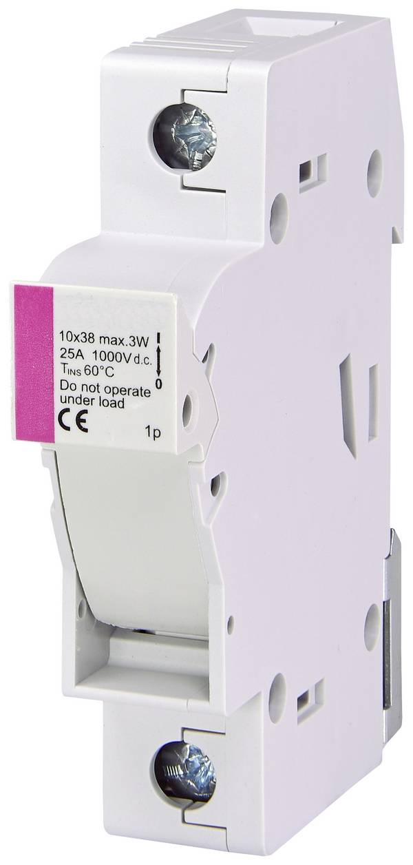 ETI Elektrotechnik 002540201 EFH 10 DC 1p Zekeringhouder Geschikt voor Buiszekering 10.3 x 38 mm 25 A 1000 V 1 stuk(s)