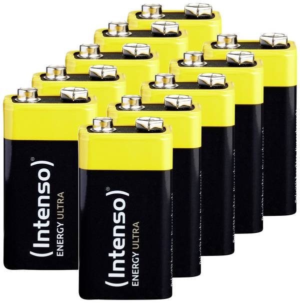 Intenso 7501451MP 9V batterij (blok) Alkaline 560 mAh 9 V 10 stuk(s)