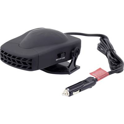 Compacte auto-kachel met schakelaar voor verwarmings- en ventilatorstand. Aansluitkabel met sigarettenaansteker-stekker. Ideaal voor het ontdooien van ramen.