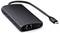USB-C-hub met meerdere aansluitingen, inclusief HDMI, Ethernet en USB-poorten. Ideaal voor het aansluiten van randapparatuur op laptops.