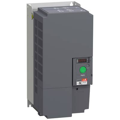 Grijs module met bedieningspaneel en verlicht display toont cijfers, vierkante groene knop eronder; technisch apparaat.