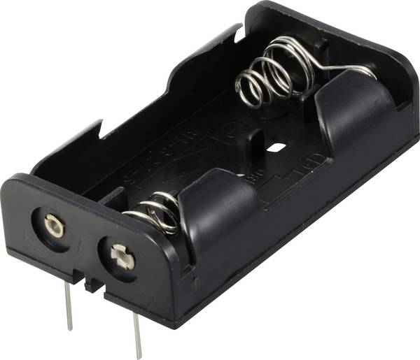 TRU COMPONENTS TC-13220528 Batterijhouder Aantal cellen: 2 AA (penlite) Contactpolen (l x b x h) 59 x 33 x 15 mm