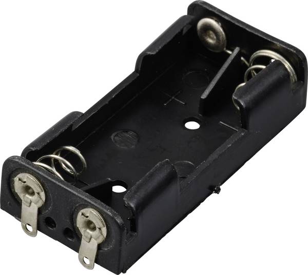 TRU COMPONENTS TC-13220568 Batterijhouder Aantal cellen: 2 AAA (potlood) Soldeeraansluiting (l x b x h) 51 x 24 x 12 mm
