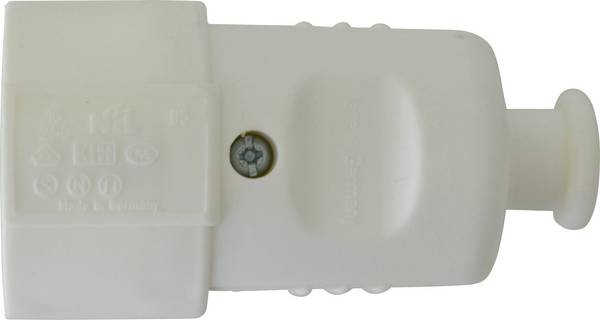 N & L 17259 Koppeling met randaarde Kunststof 230 V Wit