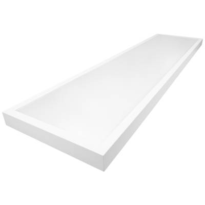 Rechthoekig LED-paneel met witte rand, geschikt voor plafondmontage, biedt egale verlichting in binnenruimtes.