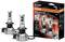 'OSRAM H7-LED Night Breaker' Lampen met verpakking. Twee LED-autolampen tonen productdetails: 12V, 16W, compacte constructie, 5 jaar garantie.