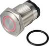 TRU COMPONENTS TC-13224144 ONPOW6316F-10E/Q/R/12V/S Druktoets 36 V DC/AC 2 A 1x uit/(aan) Moment Rood IP65 1 stuk(s)