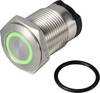 TRU COMPONENTS TC-13224148 ONPOW6316F-10E/Q/G/12V/S Druktoets 36 V DC/AC 2 A 1x uit/(aan) Moment Groen IP65 1 stuk(s)