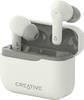 Creative In Ear oordopjes Bluetooth Wit Bestand tegen zweet, Waterbestendig, Indicator voor batterijstatus, Incl. oplaad- en dockingstation