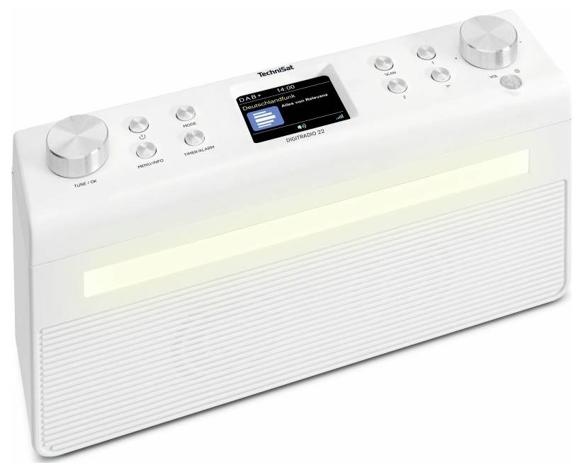 TechniSat DIGITRADIO 22 Onderbouwradio DAB+, VHF (FM) Bluetooth, DAB+, FM Wekfunctie Wit-11