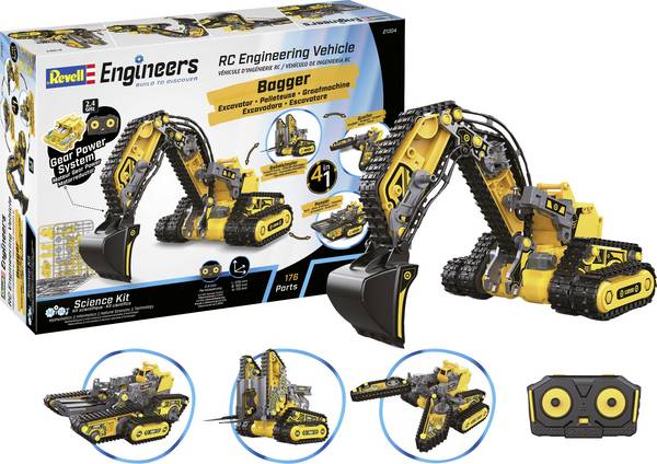 Revell Engineers 21304 Engineering Vehicle 4in1  Elektro RC functiemodel Bouwpakket