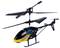 Een modelheli met 'Mosquito'-opschrift in zwart en geel, steekt af tegen een witte achtergrond.