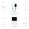 'Babyfoon Camera' toont voorkant met cameralens, microfoon, infrarood-led en USB-C-ingang. 'Babyfoon Ontvanger' toont display, volumeknoppen, microfoon en andere bedieningselementen.
