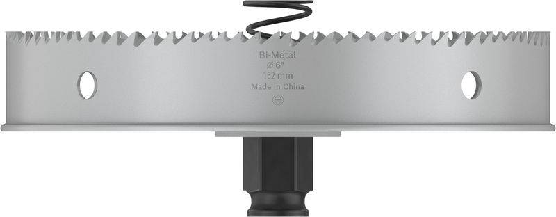 Metaalzaagblad met tanden en bevestigingsmechanisme, diameter 102 mm, vervaardigd in China.