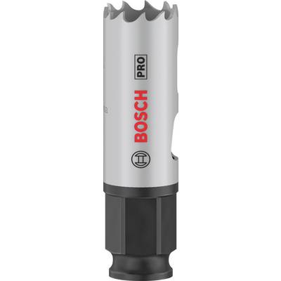 Metaalboor van Bosch, zilver en zwart, met rode Bosch-logo en opschrift 'PRO'. Geschikt voor precies boren in metaal.